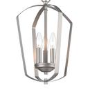 60W 3-Light Medium E-26 Chandelier in Satin Nickel
