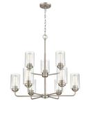 Millennium Lighting Satin Nickel 9-Light Chandelier Ceiling Light 