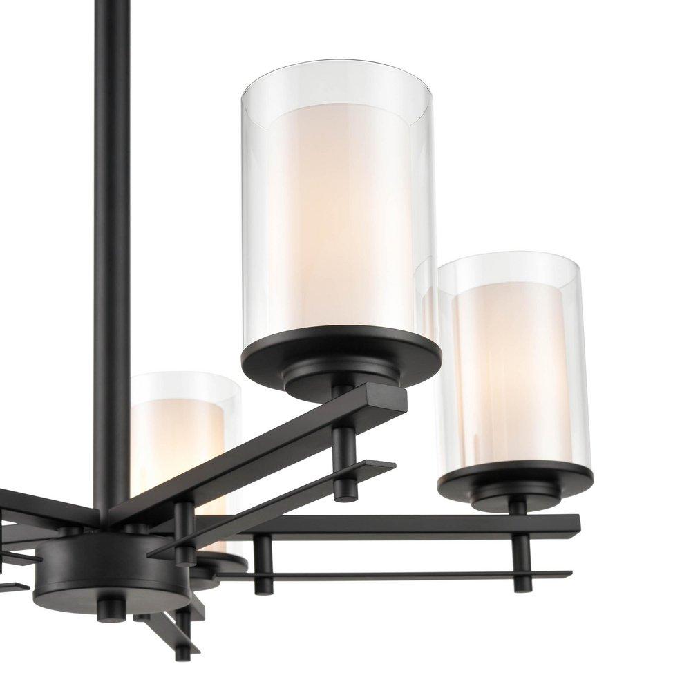 Millennium Lighting Matte Black 5-Light Chandelier Ceiling Light 