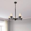 Millennium Lighting Matte Black 5-Light Chandelier Ceiling Light 