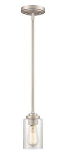 1-Light Mini-Pendant Light in Satin Nickel