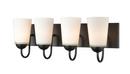 Millennium Lighting Matte Black 4-Light Vanity Fixture 