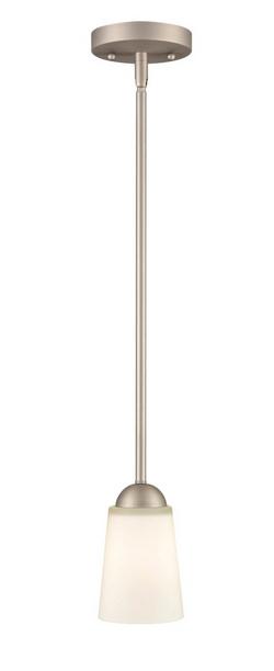 1-Light Pendant Light in Satin Nickel