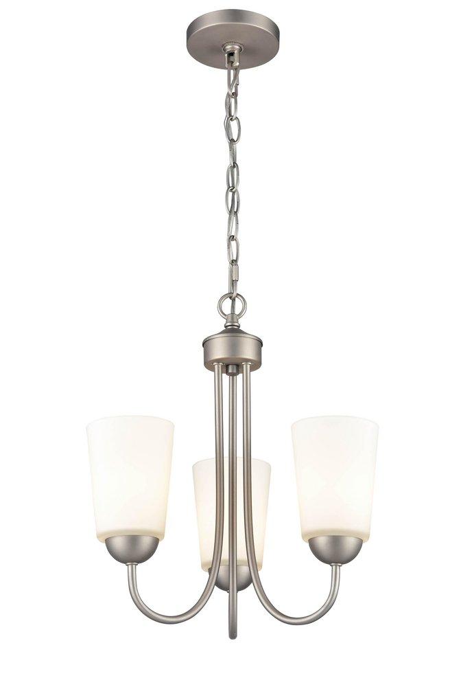 Millennium Lighting Satin Nickel 3-Light Chandelier Ceiling Light 