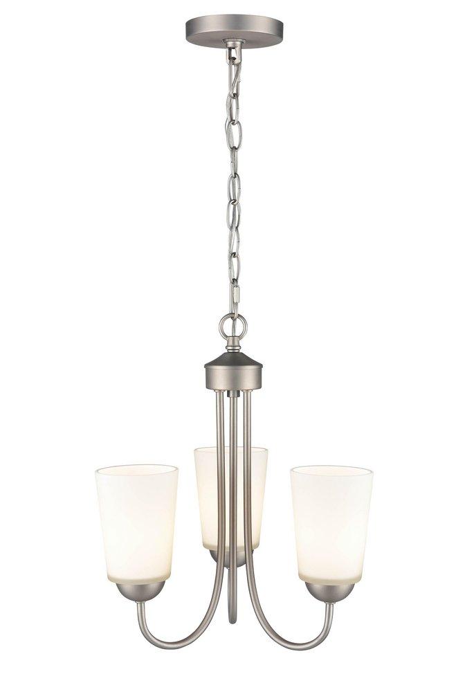 Millennium Lighting Satin Nickel 3-Light Chandelier Ceiling Light 