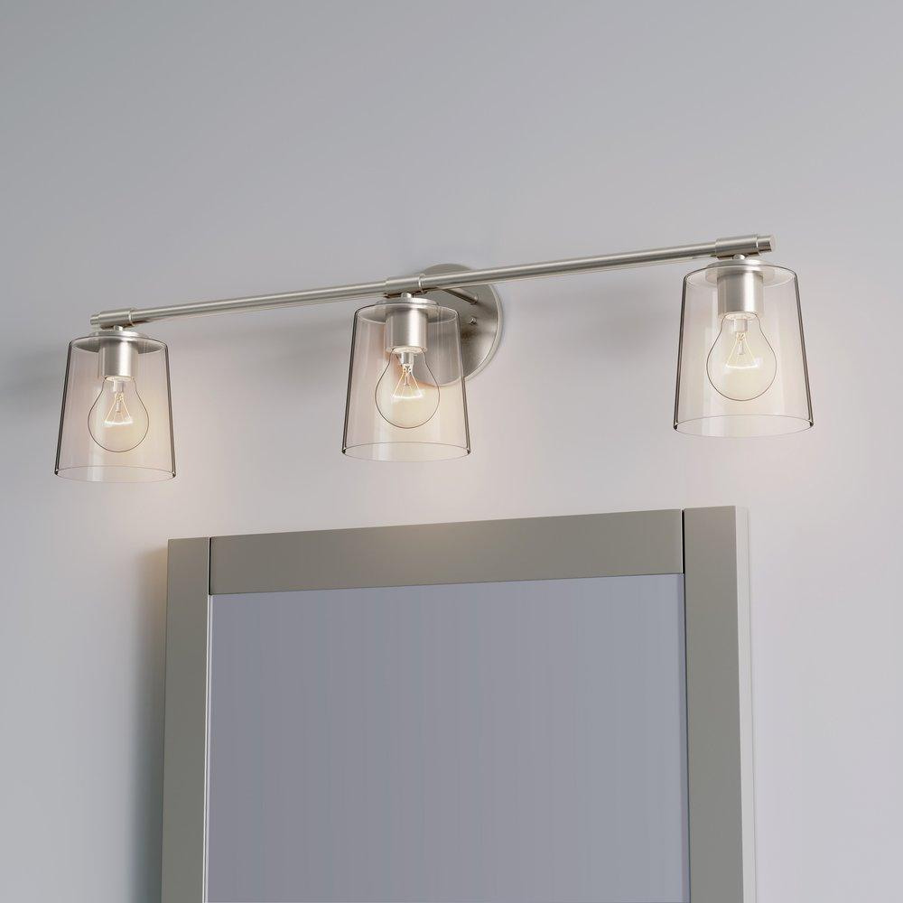 Millennium Lighting Brushed Nickel 100W 3-Light Medium E-26 Vanity Fixture 