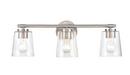 3-Light Vanity Fixture in Brushed Nickel
