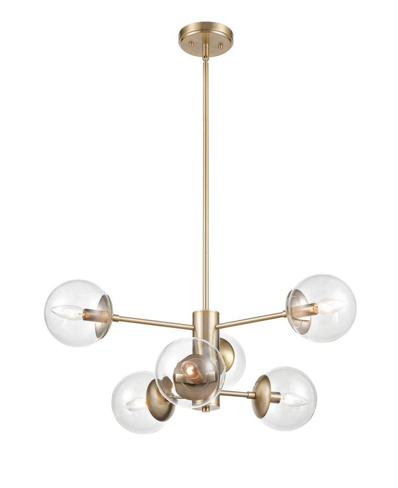 Millennium Lighting Modern Gold 6-Light Pendant Light 