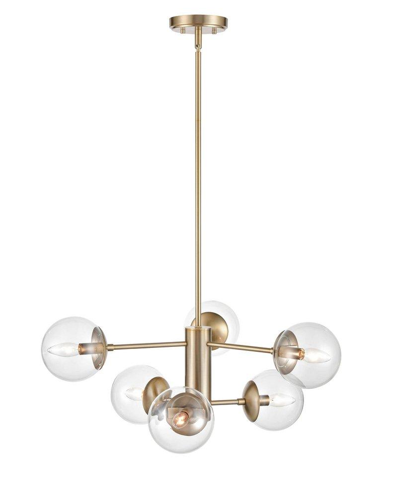 Millennium Lighting Modern Gold 6-Light Pendant Light 
