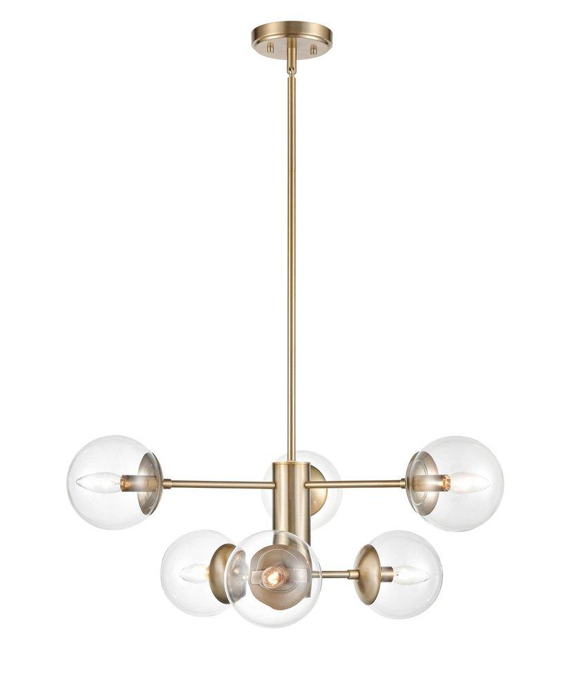 Millennium Lighting Modern Gold 6-Light Pendant Light 