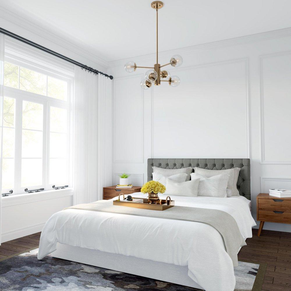 Millennium Lighting Modern Gold 6-Light Pendant Light 