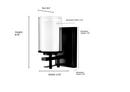 Millennium Lighting Matte Black 1-Light Wall Sconce 