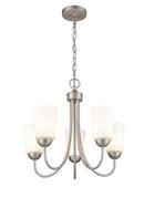 Millennium Lighting Satin Nickel 5-Light Chandelier Ceiling Light 