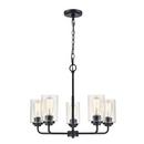 Millennium Lighting Matte Black 60W 5-Light Medium E-26 Chandelier 