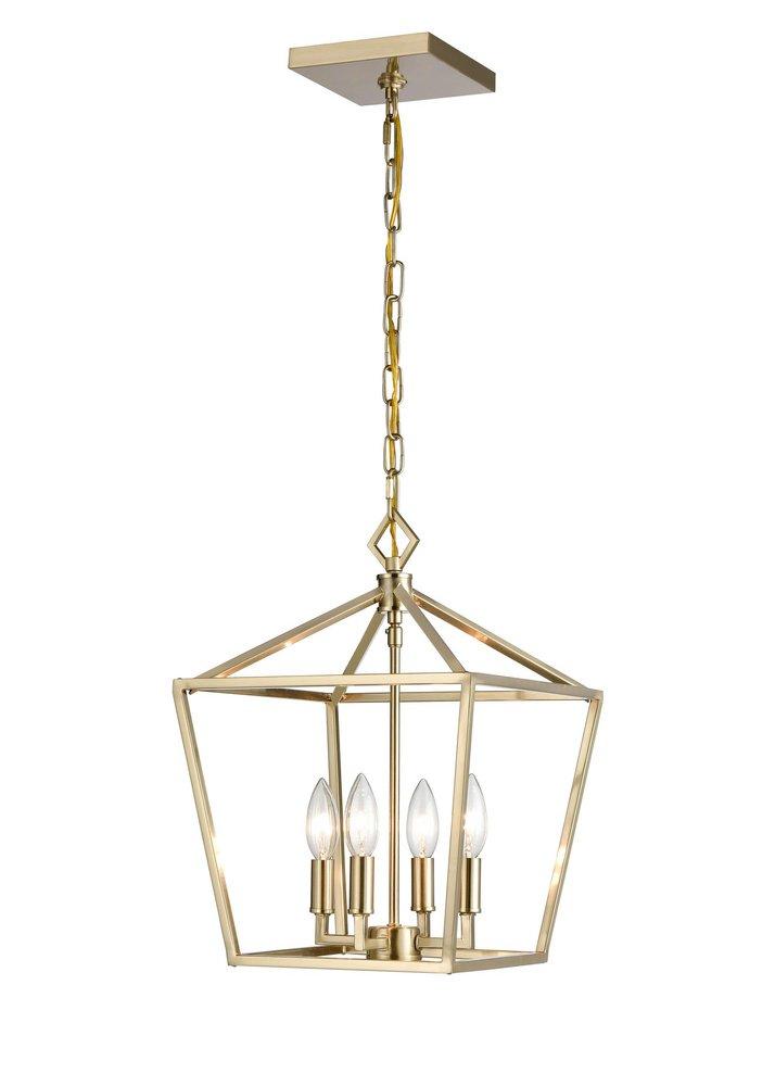 Millennium Lighting Modern Gold 4-Light Pendant Light 