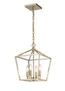 Millennium Lighting Modern Gold 4-Light Pendant Light 