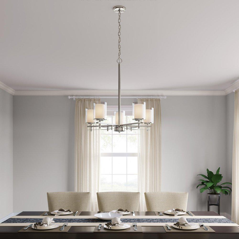 Millennium Lighting Brushed Nickel 5-Light Chandelier Ceiling Light 
