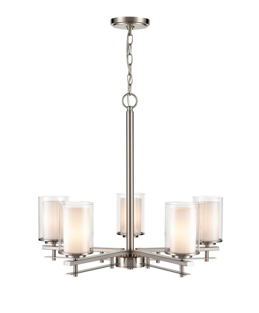 Millennium Lighting Brushed Nickel 5-Light Chandelier Ceiling Light 