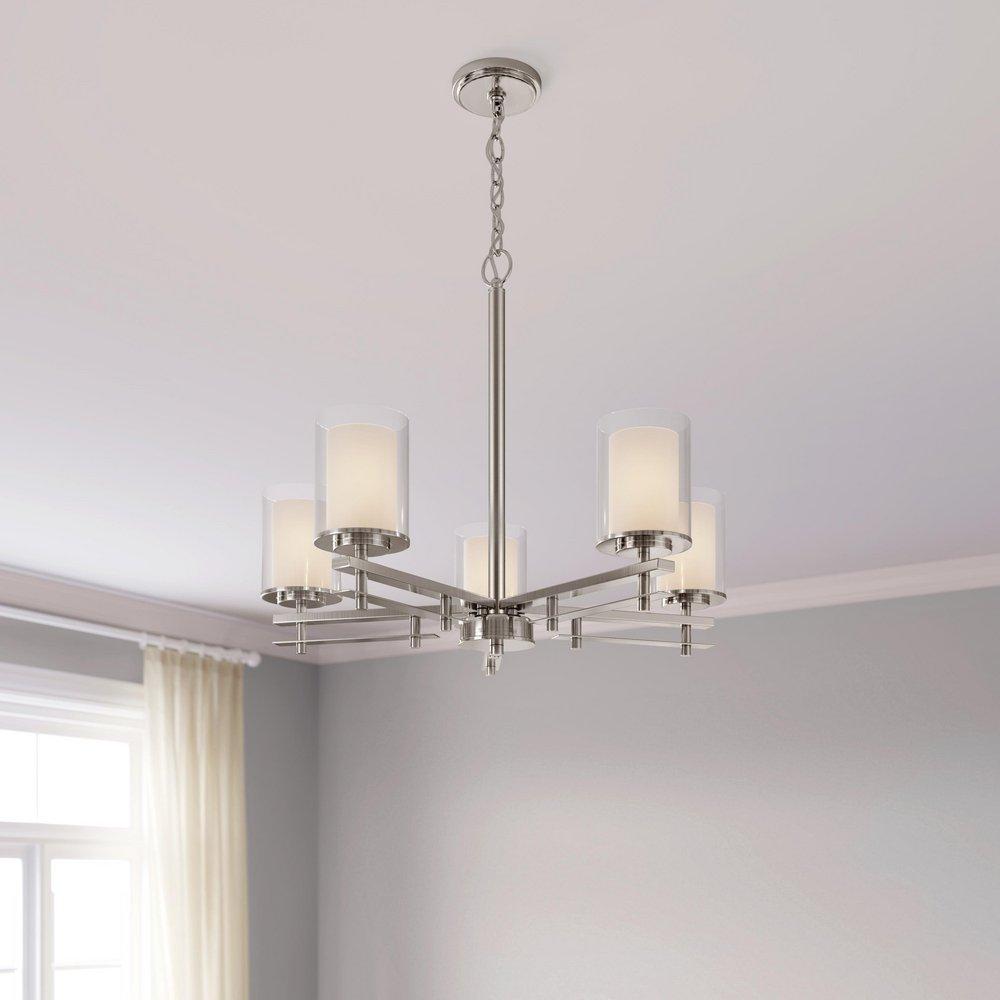 Millennium Lighting Brushed Nickel 5-Light Chandelier Ceiling Light 