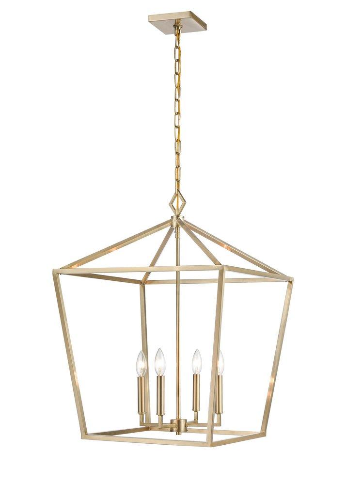 Millennium Lighting Modern Gold 4-Light Pendant Light 