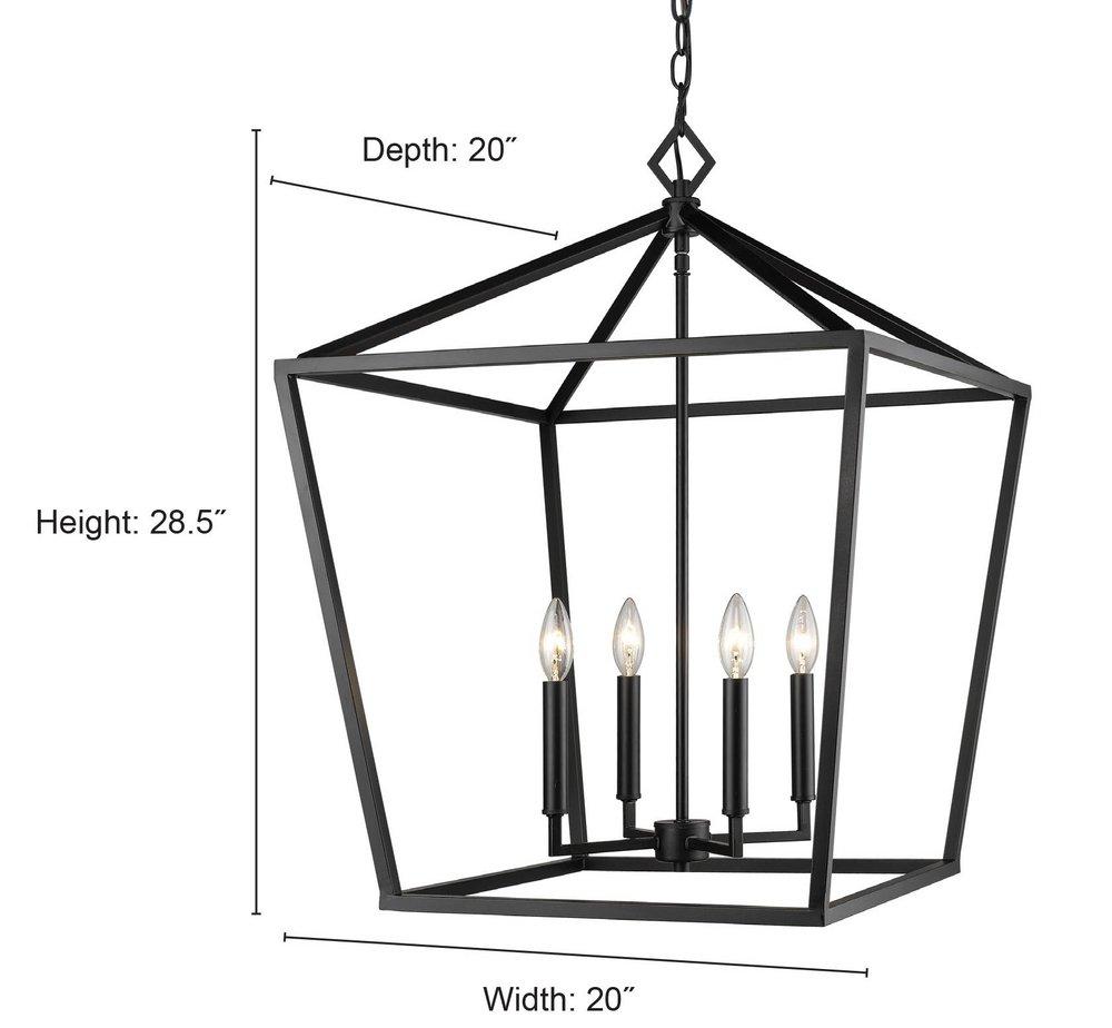 Millennium Lighting Modern Gold 4-Light Pendant Light 
