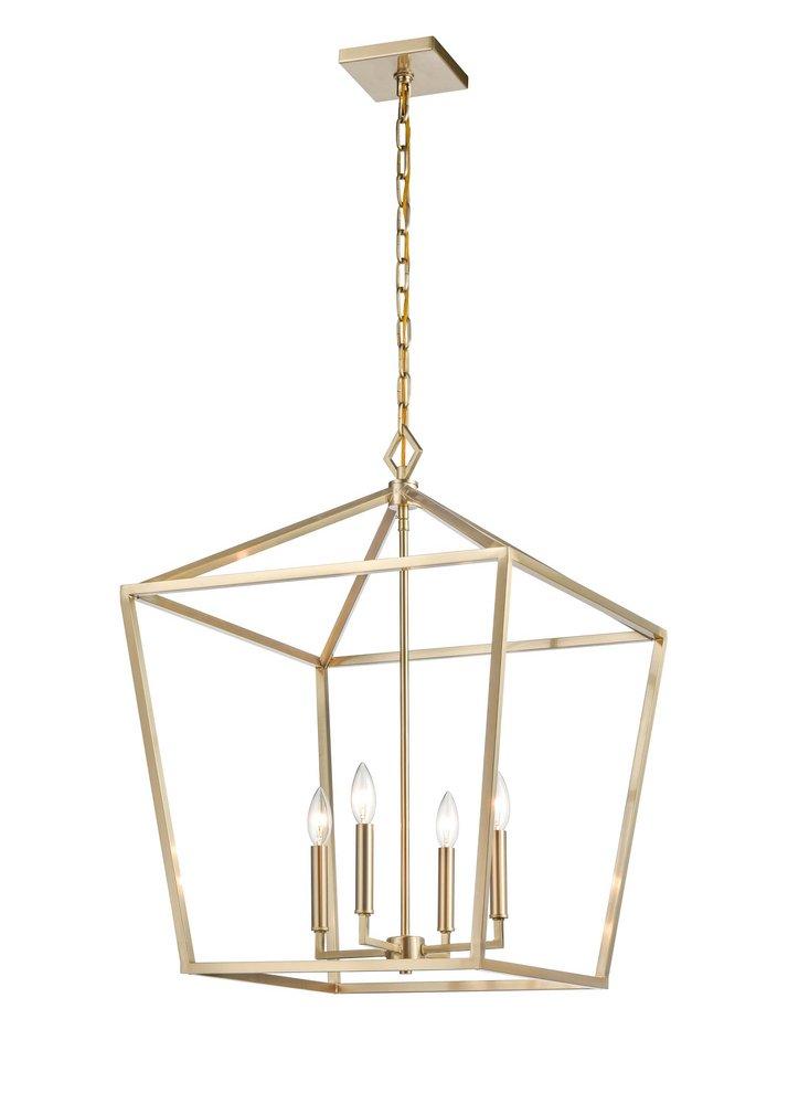 Millennium Lighting Modern Gold 4-Light Pendant Light 
