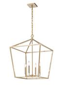 Millennium Lighting Modern Gold 4-Light Pendant Light 