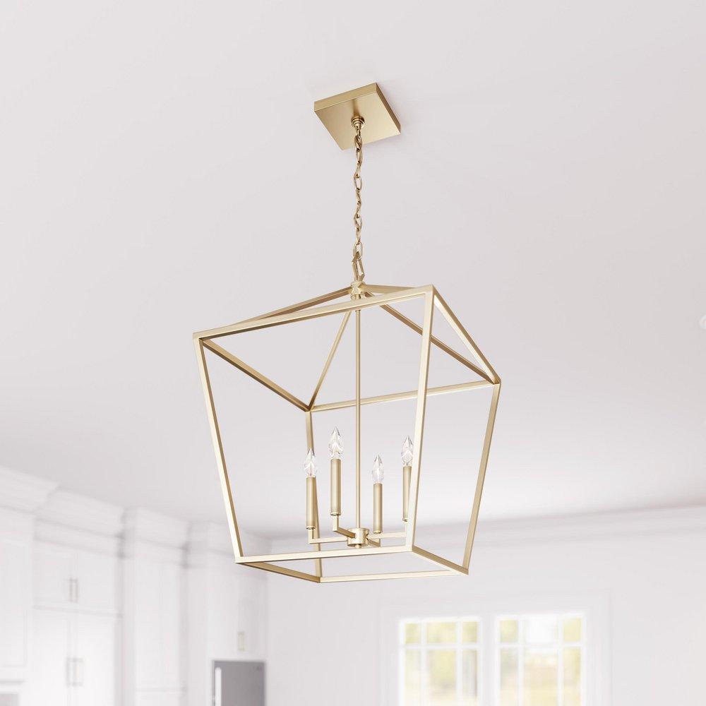 Millennium Lighting Modern Gold 30 in. 60W 4-Light Pendant 