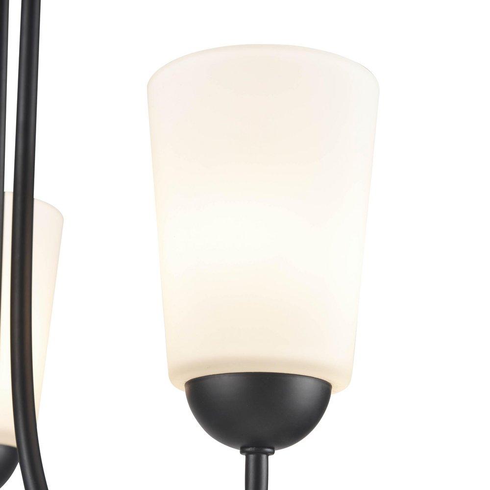 Millennium Lighting Matte Black 3-Light Chandelier Ceiling Light 