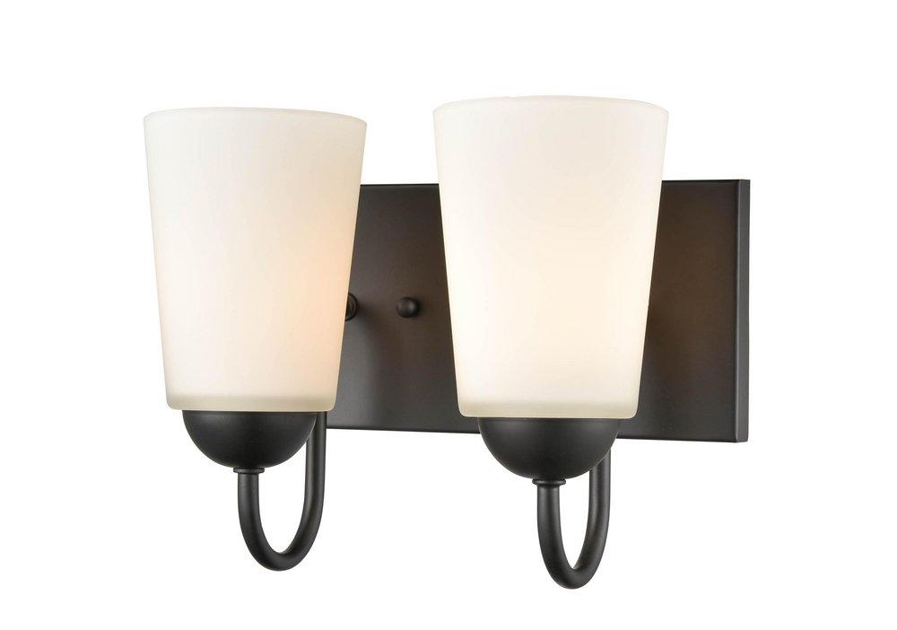 Millennium Lighting Matte Black 2-Light Vanity Fixture 