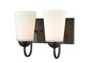 Millennium Lighting Matte Black 2-Light Vanity Fixture 
