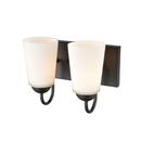 Millennium Lighting Matte Black 100W 2-Light Medium E-26 Vanity Fixture 