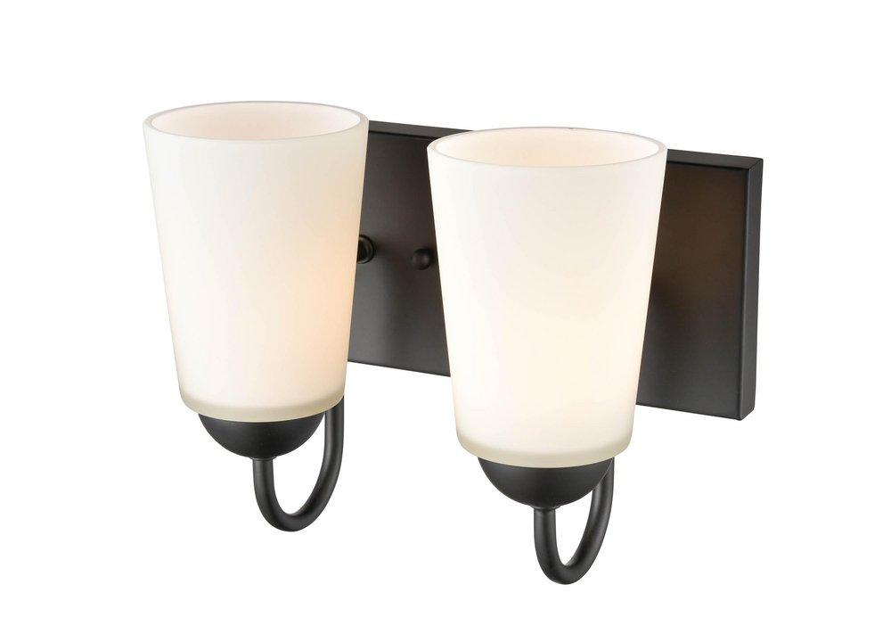 Millennium Lighting Matte Black 2-Light Vanity Fixture 