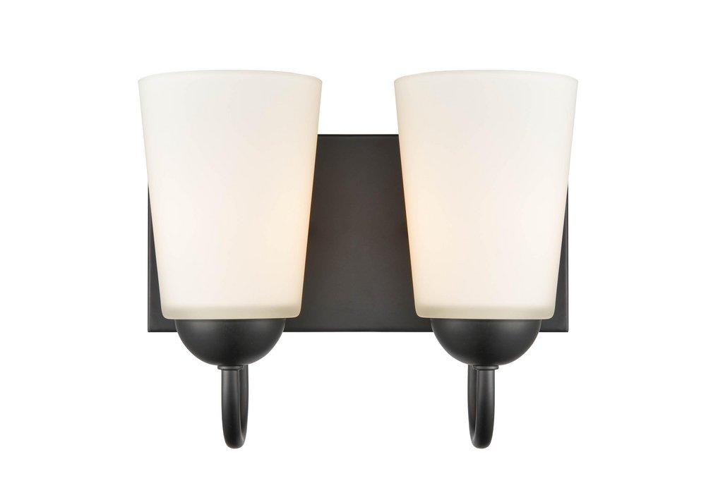 Millennium Lighting Matte Black 2-Light Vanity Fixture 