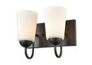 Millennium Lighting Matte Black 2-Light Vanity Fixture 