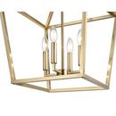 Millennium Lighting Modern Gold 240W 4-Light Candelabra E-12 Pendant Light 