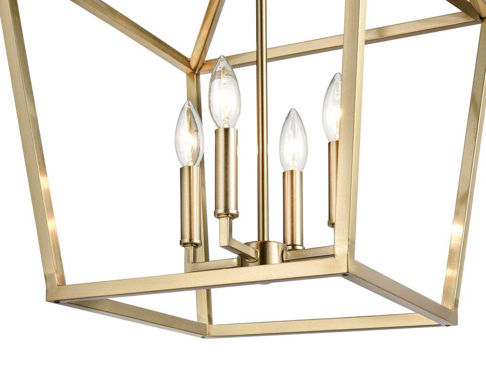 Millennium Lighting Modern Gold 4-Light Pendant Light 