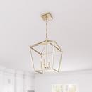 Millennium Lighting Modern Gold 240W 4-Light Candelabra E-12 Pendant Light 