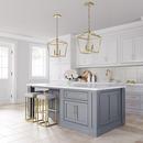Millennium Lighting Modern Gold 240W 4-Light Candelabra E-12 Pendant Light 
