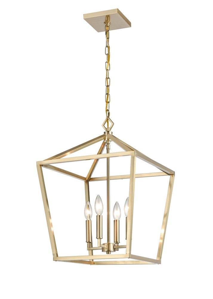 Millennium Lighting Modern Gold 4-Light Pendant Light 