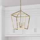 Millennium Lighting Modern Gold 240W 4-Light Candelabra E-12 Pendant Light 