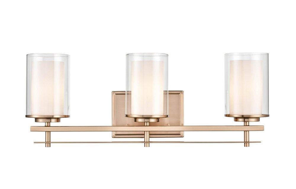 Millennium Lighting Modern Gold 3-Light Vanity Fixture 