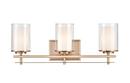 Millennium Lighting Modern Gold 3-Light Vanity Fixture 