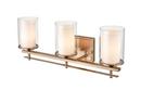 Millennium Lighting Modern Gold 3-Light Vanity Fixture 