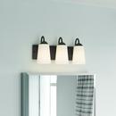 Millennium Lighting Matte Black 3-Light Vanity Fixture 