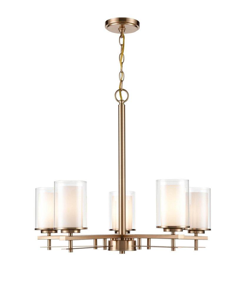 Millennium Lighting Modern Gold 5-Light Chandelier Ceiling Light 