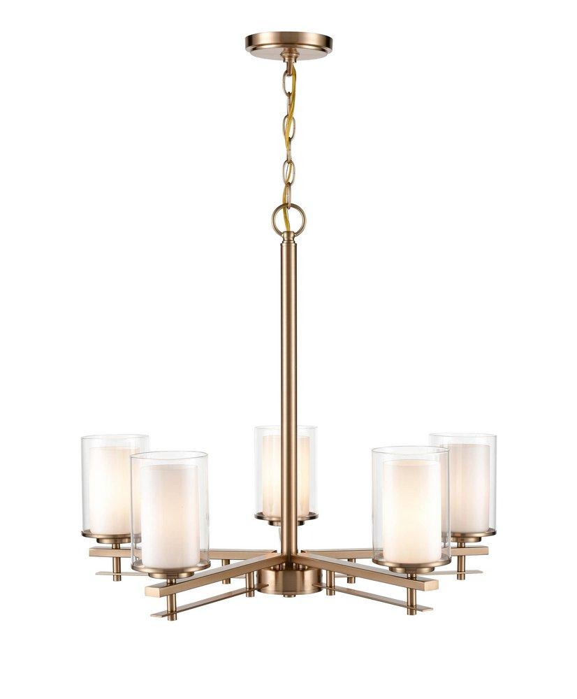 Millennium Lighting Modern Gold 5-Light Chandelier Ceiling Light 