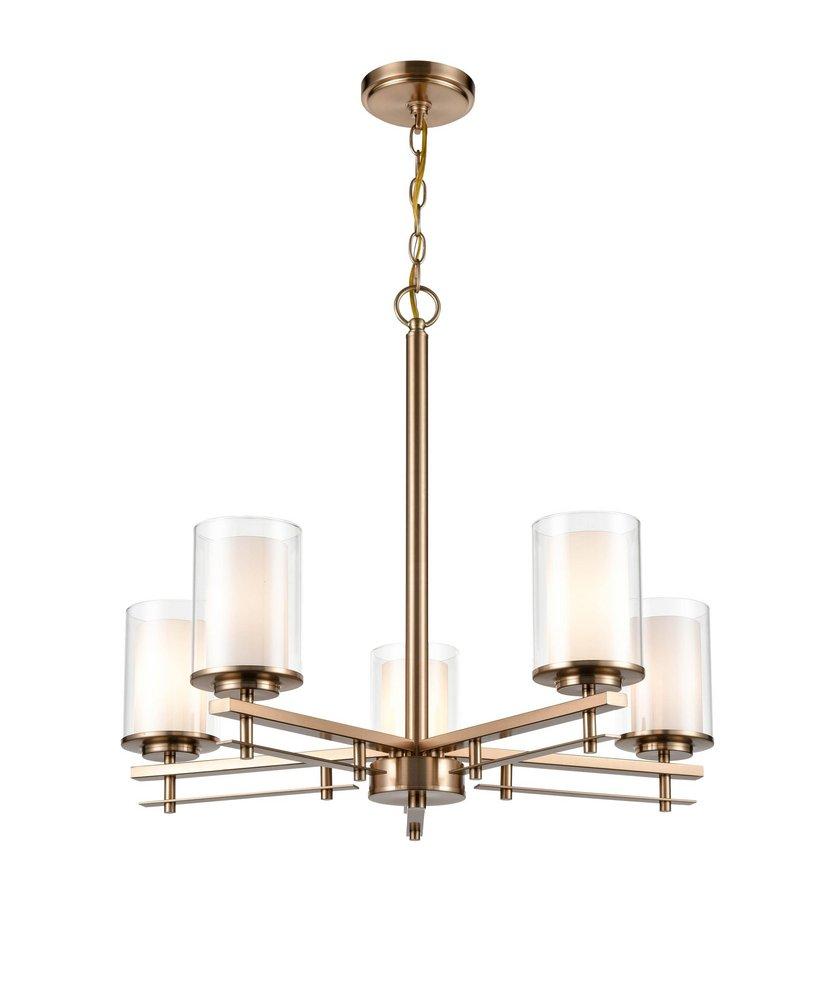 Millennium Lighting Modern Gold 5-Light Chandelier Ceiling Light 