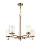 Millennium Lighting Modern Gold 5-Light Chandelier Ceiling Light 