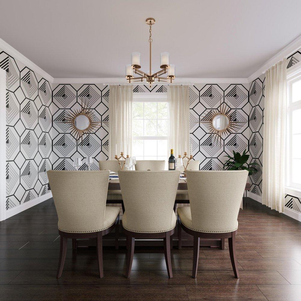 Millennium Lighting Modern Gold 5-Light Chandelier Ceiling Light 